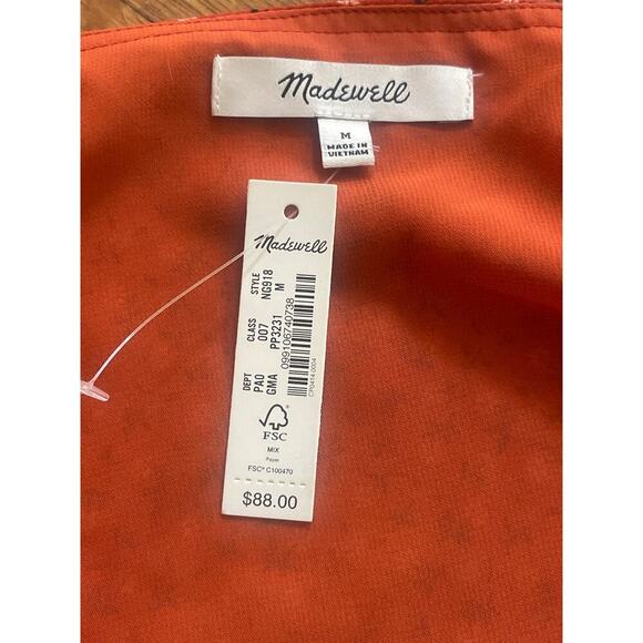 NWT! MADEWELL Julianne Smocked-Waist Top - Picture 3 of 14